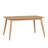 Farias Mid-Century Modern Tapered Dining Set, Faux Leather, 59" Dining Table And 4 Chairs-787569593-787569592