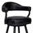Adelita Modern Swivel Counter or Bar Height Bar Stool with Arms in Faux Leather, and Metal Frame-1365688771-1365688783-1365688781