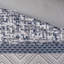 Ensemble d'édredon 7 pièces jacquard bleu marine