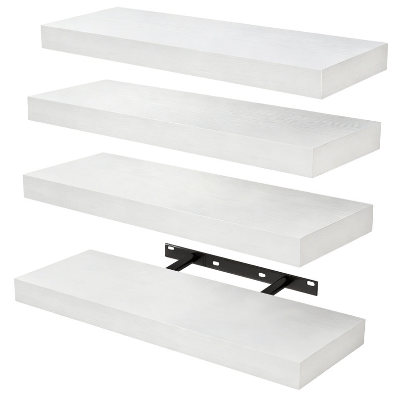 4 Piece Picture Ledge Wall Mounted Shelf