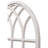 32 Inch Distressed White Wood Arched Window Frame Wall Decor, Handmade Rustic Window Pane
