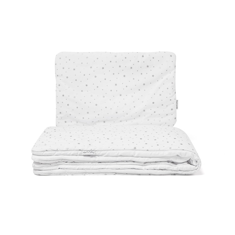Space & Stars Toddler Bedding Set, Grey