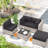 9 Pcs Outdoor Patio Cushions Covers With 4 Size，Covers Only-1534476391