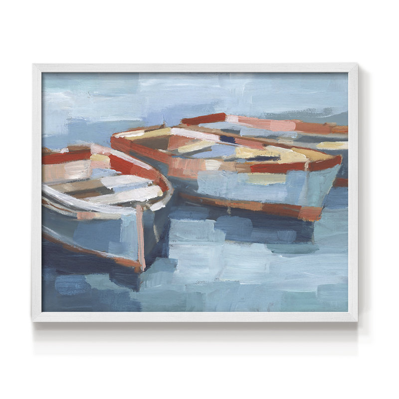 Primary Boats II -Framed Print - Restickable