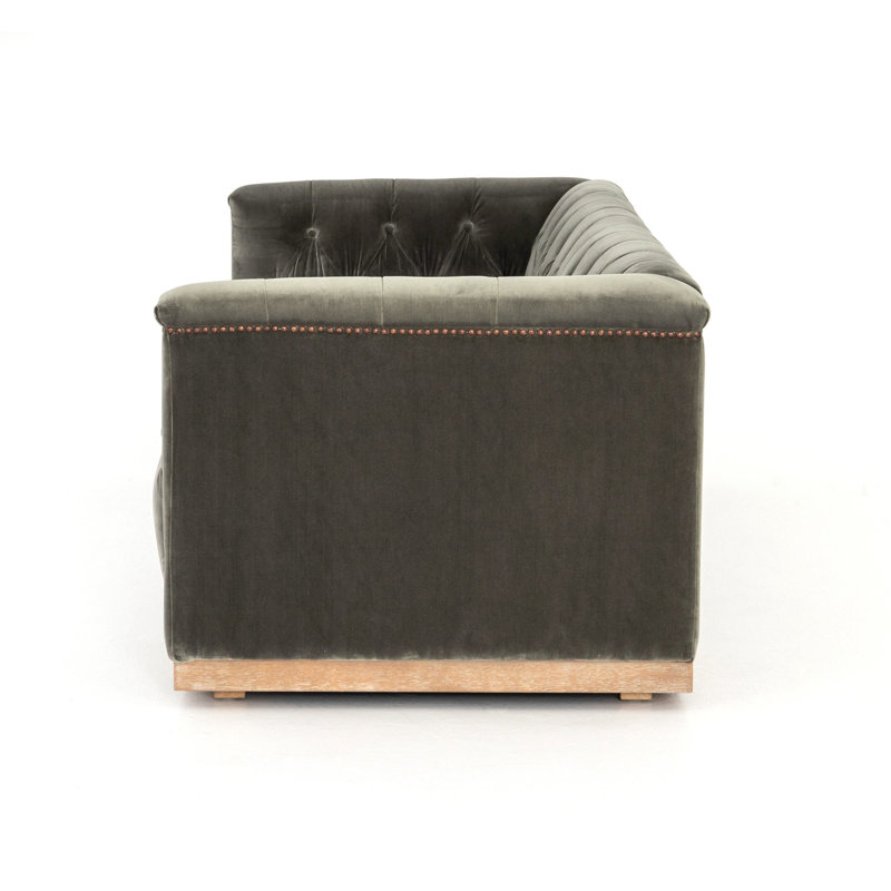 Byer Upholstered 95'' Sofa, Sapphire Birch Polyester Blend, 95"