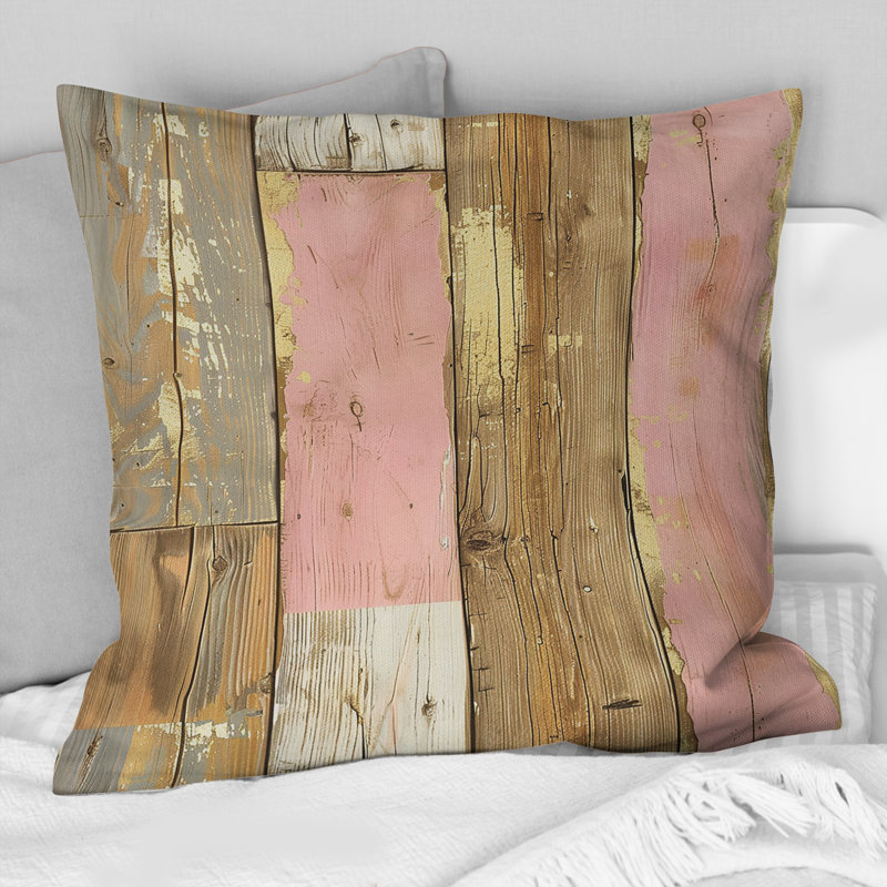 Coussin Vintage Barnwood Charm VII - Country, H 16 po x l 16 po, Carrée