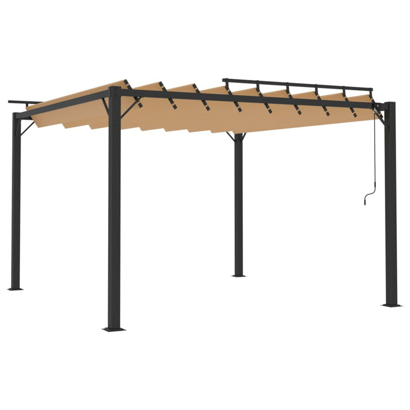 Terral 3m x 3m Aluminium Patio Gazebo, Taupe