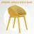 Earthy Yellow All-Weather 2 Pp Plastic Lounge Chairs, Lightweight, , Breathable Mesh, Floor-Safe For Indoor/Outdoor Use, Ideal Balconies Lightweight Chairs With Material, -, , 90 Assembly, Ergonomic-1529772756