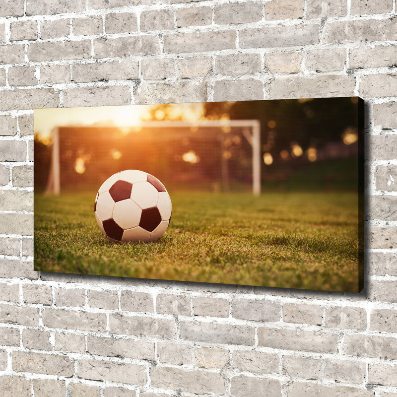 Ball On Turf - Wrapped Canvas Print
