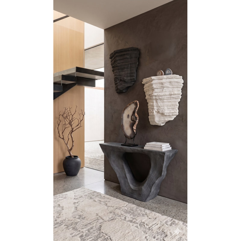 Strata Console, Charcoal Stone, Charcoal Stone, Charcoal Stone, Charcoal Stone