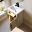 Meuble-lavabo sur pied à simple cuve en céramique 20 po Avignon-114248502