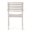 2 chaises d'extérieur en aluminium argentées pour le patio - Élégante et solide chaise 2, étable contemporaine