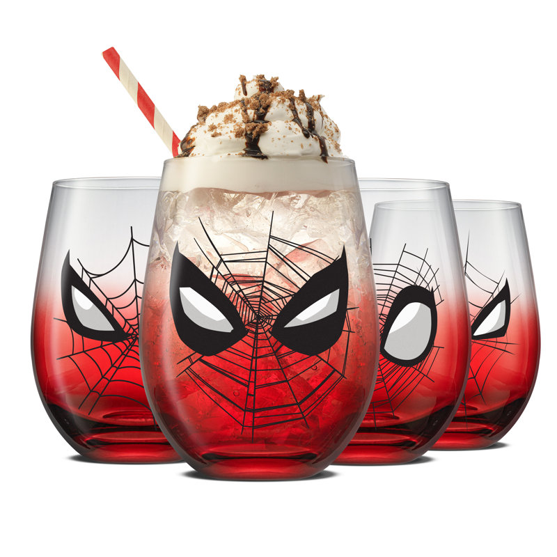 Ensemble de 4 verres sans pied Spidey Sense, 19 oz