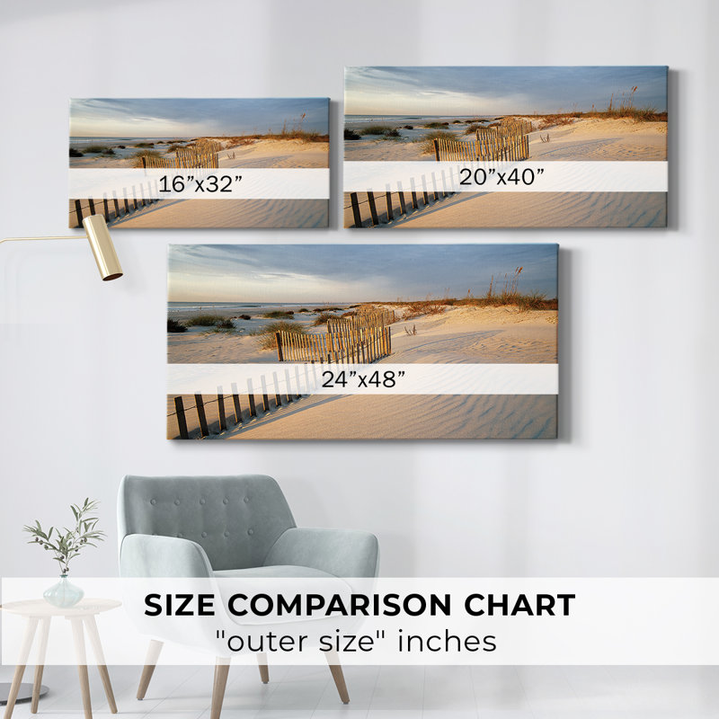 Huntington Horizon - Toile tendue avec châssis - Prêt à accrocher, H 16 po x l 32 po