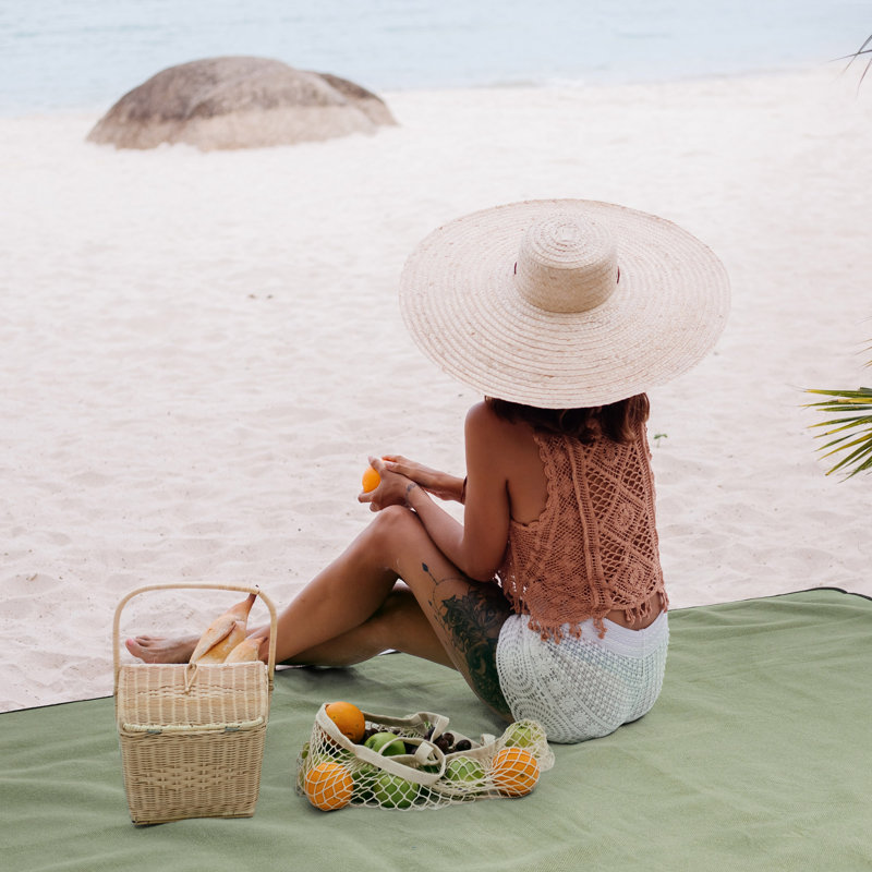 Picnic Blanket, 200cm W x 220cm D, Green