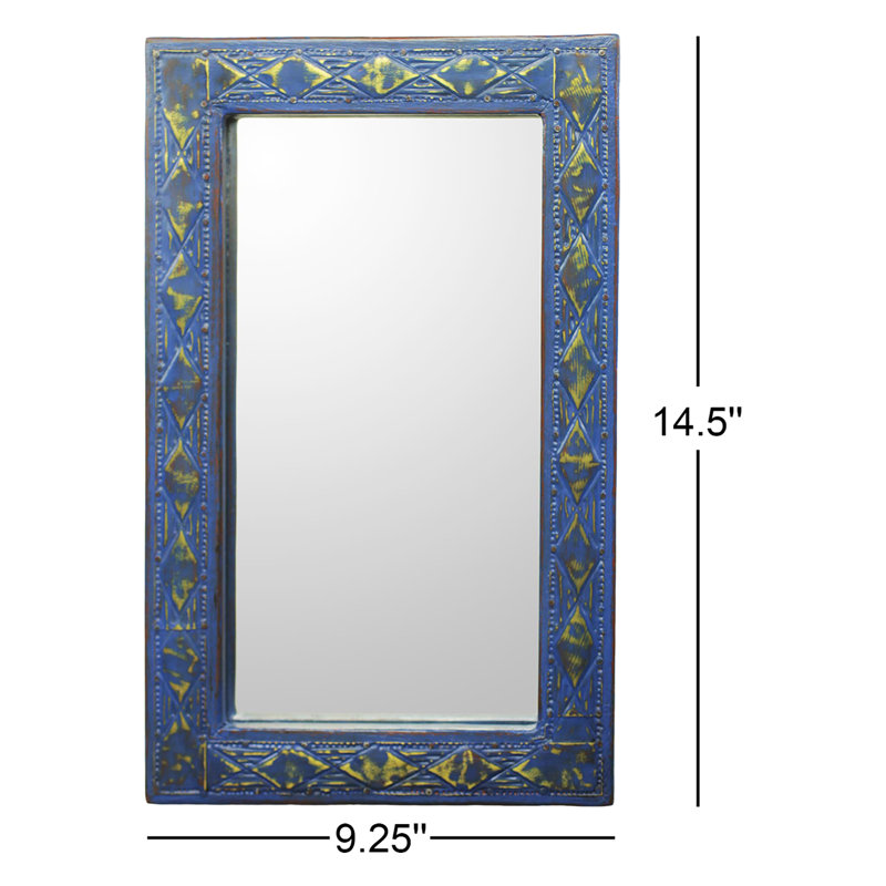 Khadeeja Wood Flat Wall Mirror