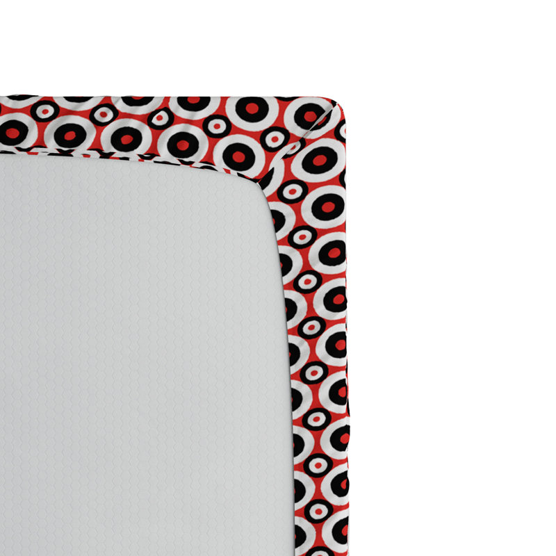 Microfiber Polka Dots Fitted Sheet, Twin Fitted Sheet
