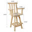 Rustic Bar Stool - Fir Wood Construction-583867440