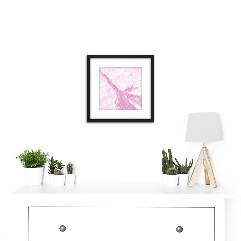 Abstract Purple Paint Drips - Single Picture Frame Painting