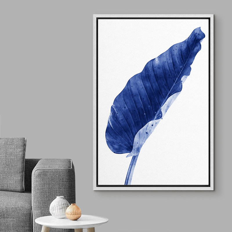 Peinture sur toile, cadre flottant, H 24 po x l 36 po x P 1,5 po, Blanc