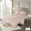 Ensemble de couvre-lit double / grand lit en chenille touffetée 100% coton Laetitia Blush-1781358861-1781358863
