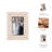 Decorative Resin and Wood Picture Frame with Glass Front and Scalloped Detailing in Modern Wood Design-398980889