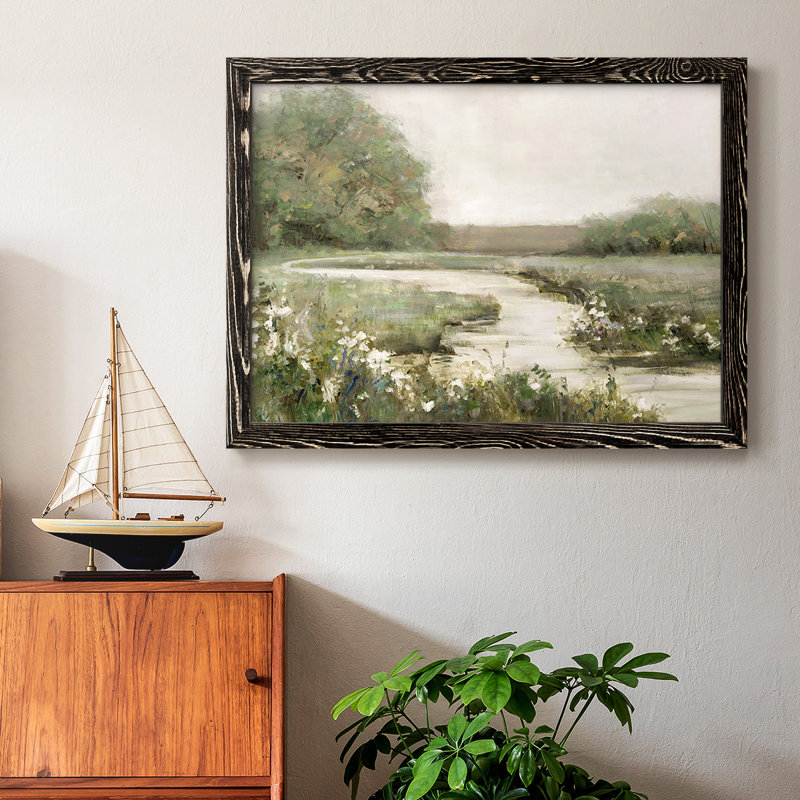 «Quiet Path», reproduction d'art sur toile, H 14 po x l 20 po, Noir