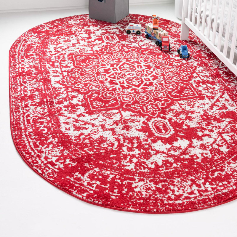 Oriental Indoor Rug, Oval 3'3" x 5'3"