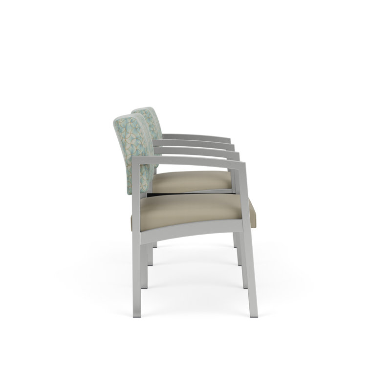 Structure tandem 2 places avec table centrale en acier Lenox, Argent, Midnight Black