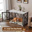  Table de bout robuste 48 po avec double porte pour chien-312053098