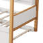 Cadre de lit en bois original en bois avec lit gigogne simple et bibliothèque pour enfants ou chambre d'amis
