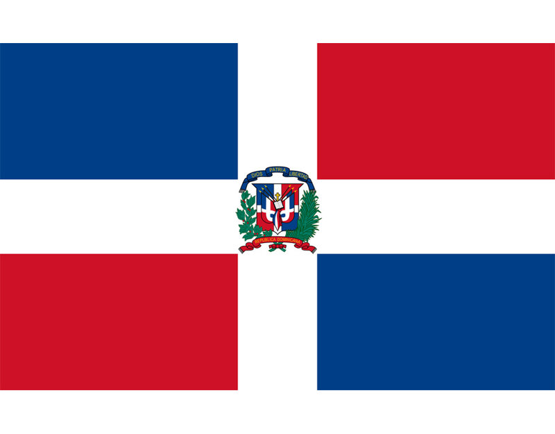 Dominican Republic, 25" H x 40" W