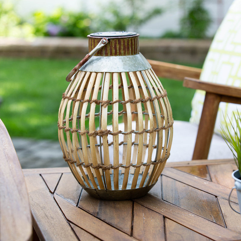 11.75'' Solar Powered Integrated LED Outdoor Lantern