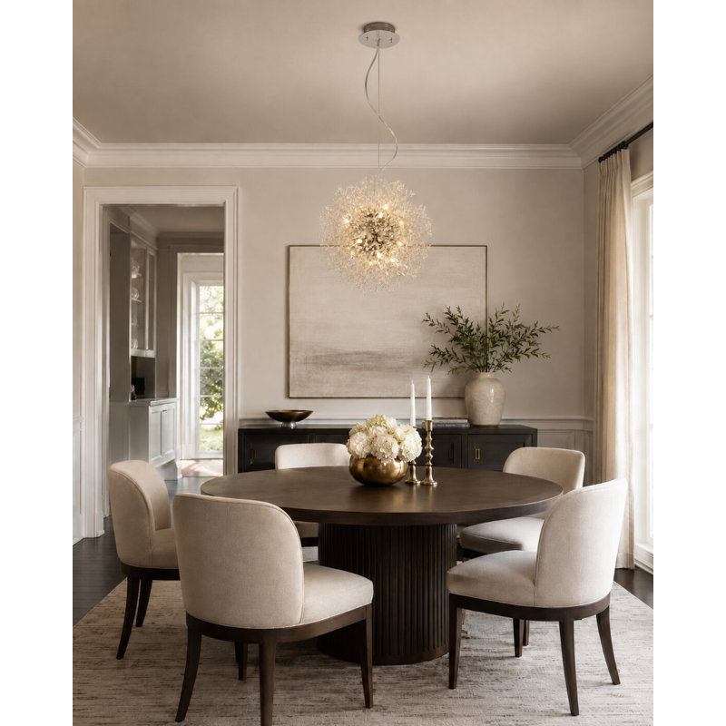 Modern 16 Light Sputnik Crystal Chandelier 