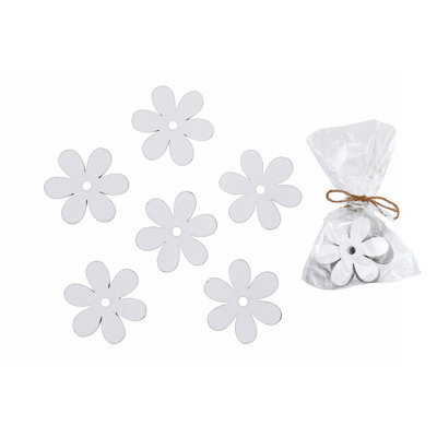 Ornements en forme de marguerite blanche