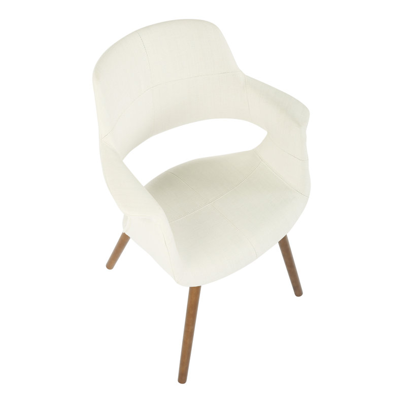 Fauteuil rembourré Amein, Crème