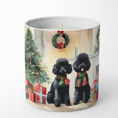 Caroline's Treasures Christmas Tree Scented Tumbler Candle With Ceramic Holder In Multi Color;multi Color