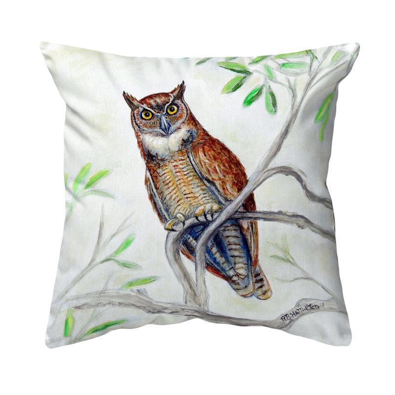 Coussin intérieur / extérieur Great Horned Owl
