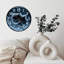 Horloge florale chaton