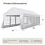 10' x 30' Waterproof Party Tent, Heavy-Duty Event Canopy with Removable Sidewalls-135551086
