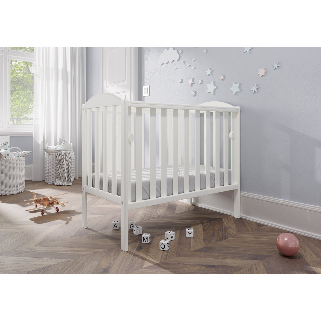 Waffi Space Saver Cot White With Mattress