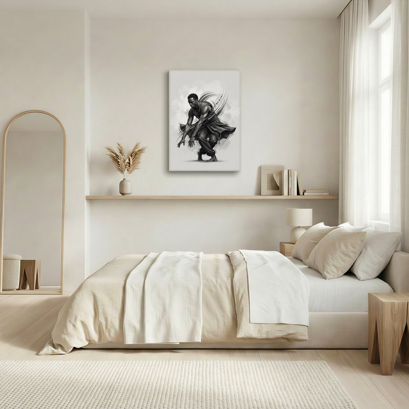 Ensemble de 1 toile murale à mouvement dynamique, 24"H x 18"W, Toile tendue