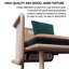 Banc rembourré en microfibre / microsuède