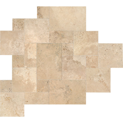 Daltile Travertine Versailles Pattern Natural Stone Tile (6 PC Per Carton) (7.99 SQFT Per Carton)