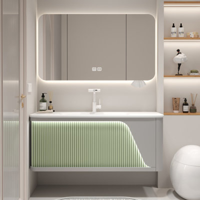 Nordic style simple bathroom cabinet