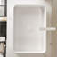 Lavabo vasque rectangulaire en céramique rayé 20 po - sans robinet, sans armoire pour la salle de bain-120465720