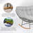 Gifty Steel Outdoor Loveseat Rocker Chair-1493757195