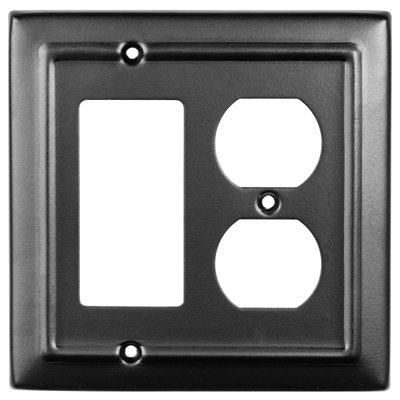 Architectural 2-Gang Duplex/Rocker Combination Standard Wall Plate