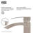 Duris 12" H Single Handle Vessel Sink Bathroom Faucet-393476835
