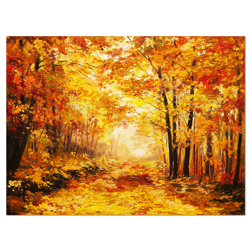 " Autumn Forest ", 30" H x 40" W